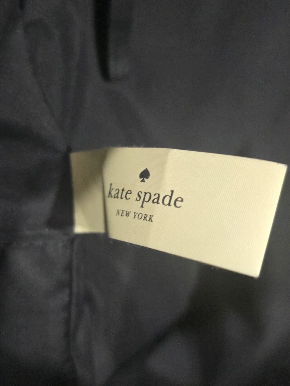 kate spade Black Nylon Backpack with Gold Hardware